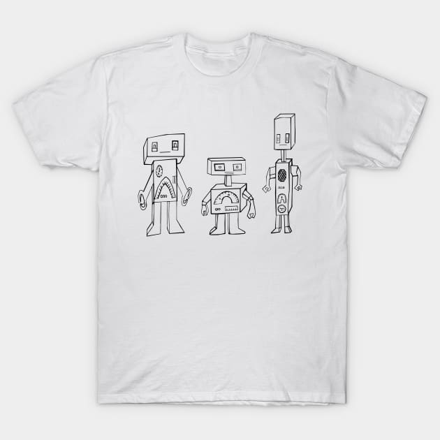 Robot friends T-Shirt by msmart